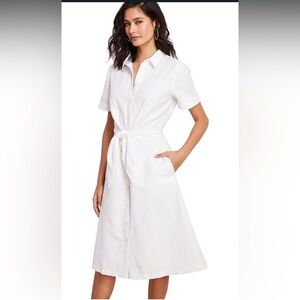 Vineyard Vines White Midi Dress